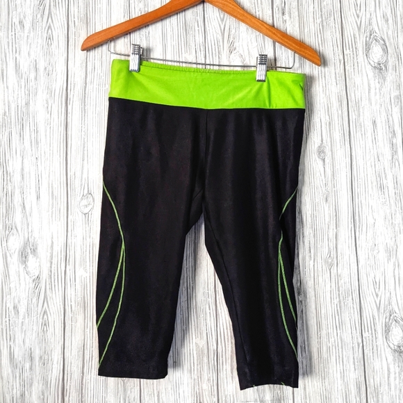 Marikatek Activeware Neon Green Black Medium Pants - Picture 1 of 2